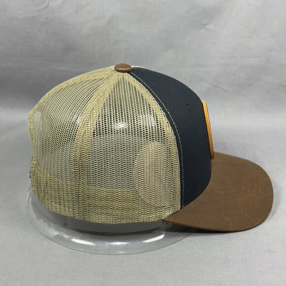 Kamel Bass Fishing Snapback Hat Cap Animal Trucker Western Farm Leather Mens - Picture 5 of 14